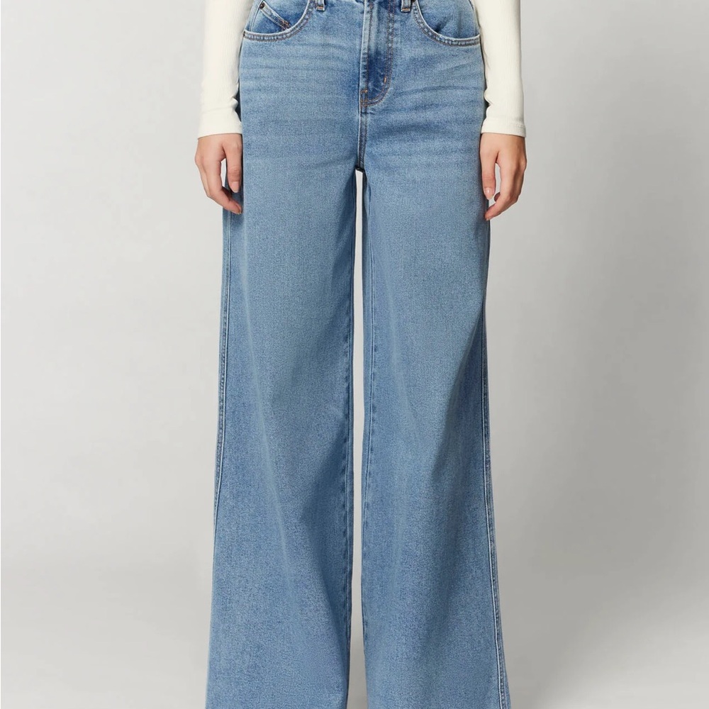 FLORENCE BY MILLS TOTAL SOFTIE WIDE LEG JEAN SIZE 6 - Picture 2 of 8